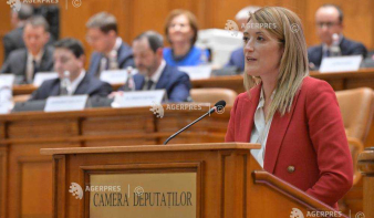 Roberta Metsola a bukaresti parlamentben: Románia hamarosan csatlakozik a schengeni térséghez