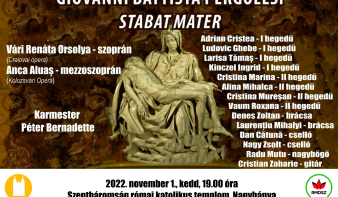 Komolyzenei koncert Nagybányán - Pergolesi: Strabat Mater