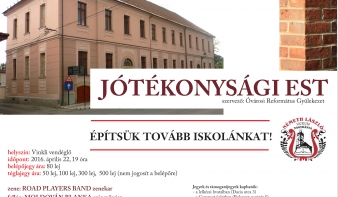 Pénteken: Jótékonysági est az iskoláért!