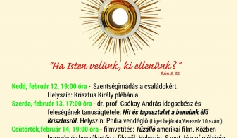 Kedden kezdődik a családok hete