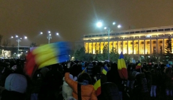 Kormányellenes tüntetéssel indult 2018 Bukarestben