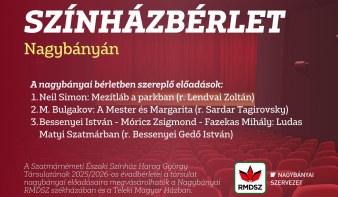 Új színházi évad Nagybányán – három előadással készül a Harag György Társulat
