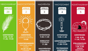 A Nagyhét liturgikus programja a Szetháromság-templomban
