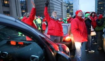 Áll a bál Belgiumban, sztrájok és tüntetések bénítják az országot