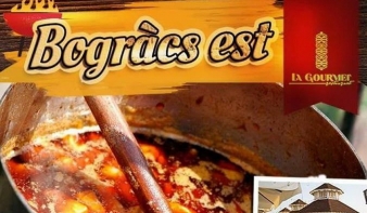 Bográcsest a La Gourmet vendéglő teraszán