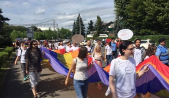 Felvonulást tartott az LGBT közösség Kolozsváron