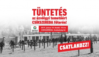 Csíkszeredában tüntetnek kedden az úzvölgyi temetőért 