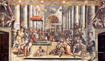 Raffaello-freskókat fedeztek fel a Vatikáni Múzeum egyik termének restaurálása közben