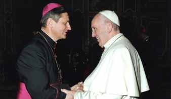 Ferenc pápával találkozott Schönberger Jenő püspök