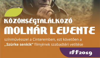 FF2019: közönségtalálkozó Molnár Levente színművésszel, filmevetítés