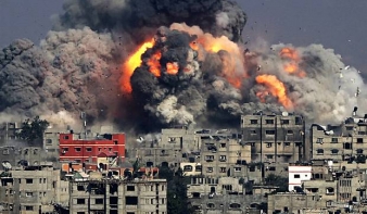 Izrael lerombolta a Gázai övezet második legmagasabb épületét