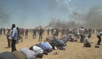 Gáza: 58 palesztin tüntető halt meg, Franciaország és Anglia elítéli az izraeli fellépést