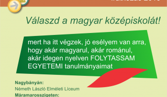 Válaszd a magyar középiskolát!