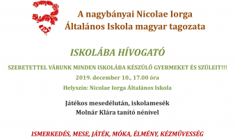 Nyílt nap a Nicolae Iorga Általános Iskolában