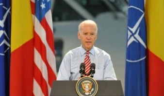 Joe Biden amerikai alelnök megkezdte kétnapos romániai látogatását