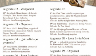 Hétfőn kezdődnek a Szent István Napok