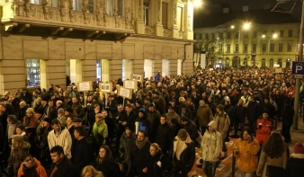 A magánkasszák miatt tüntettek a fővárosban