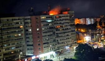 Romániai panelházba csapódott egy orosz drón, egy lakásban tűz keletkezett