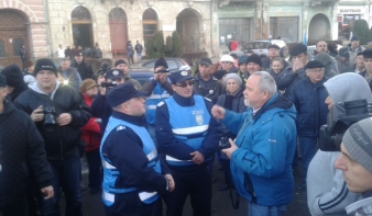 Feszült hangulatú demonstrációt tartottak Kézdivásárhelyen