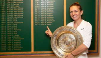 Simona Halep elsöprő győzelmet aratott a Wimbledoni tornán