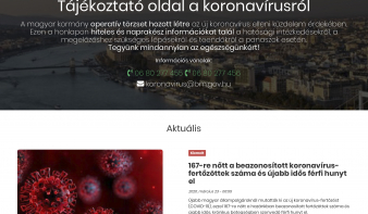 167-re nőtt a koronavírus-fertőzöttek száma Magyarországon, újabb idős ember halt meg