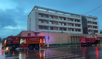 Kigyulladt a nagybányai Rivulus hotel