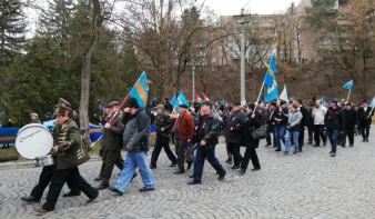 „Itthon vagyunk!” – Székelyföld autonómiájáért tüntettek Marosvásárhelyen 