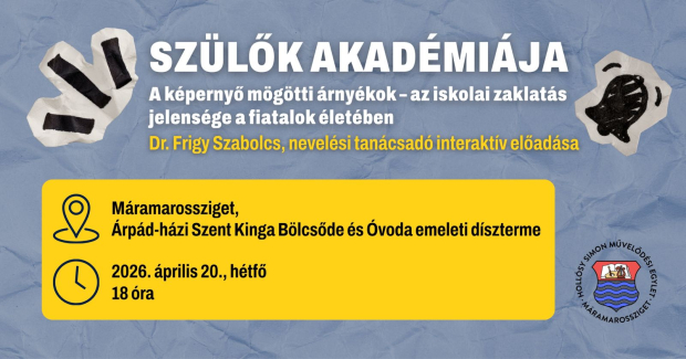 Szülők akadémiája - Máramarosszigeten beszélnek az iskolai zaklatásról